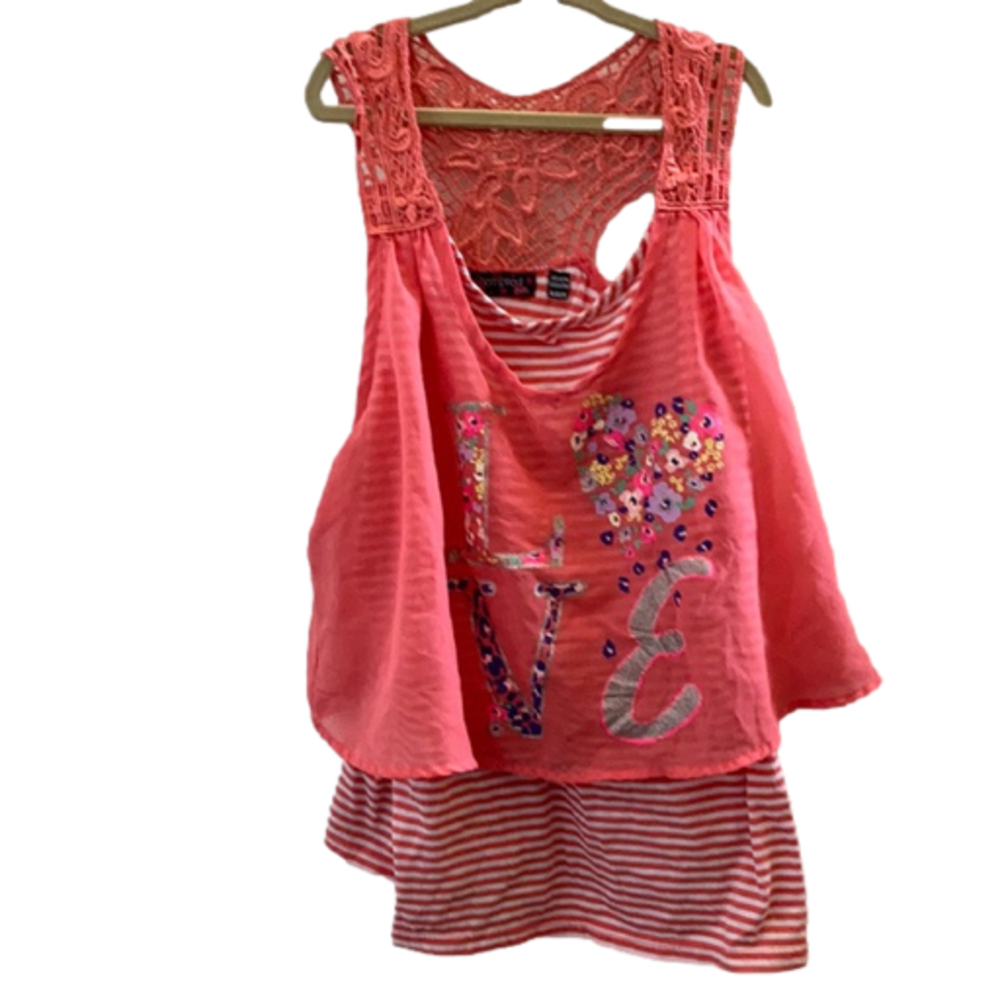 Children’s Tempted girls racerback tank xl